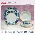 Простой дизайн пользовательского логотипа фарфоровой посуды пластины для домашнего использования